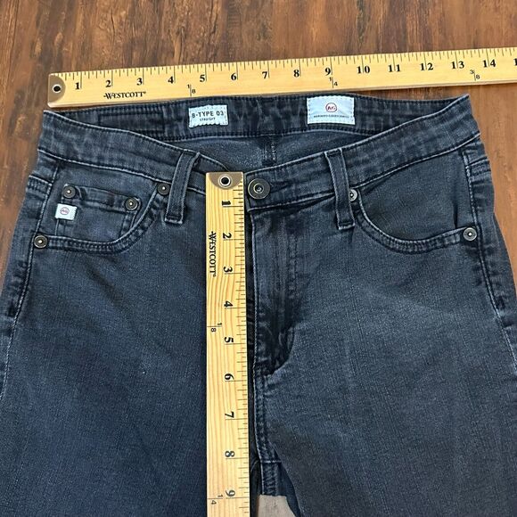 AG ADRIANO GOLDSCHMIED B-Type 03 Straight Jeans in Black - Picture 10 of 12